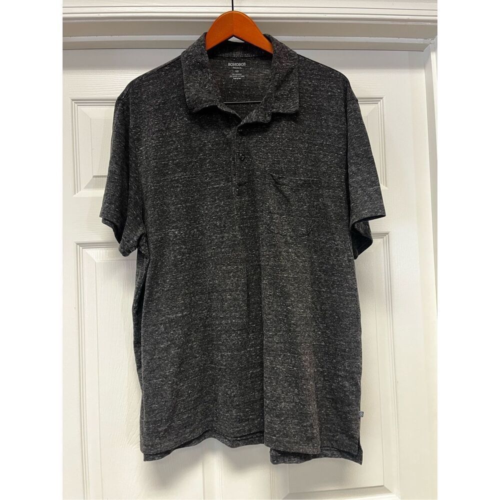 Bonobos Dark Gray Space Dye Super Soft Polo Shirt sz XXL NWOT